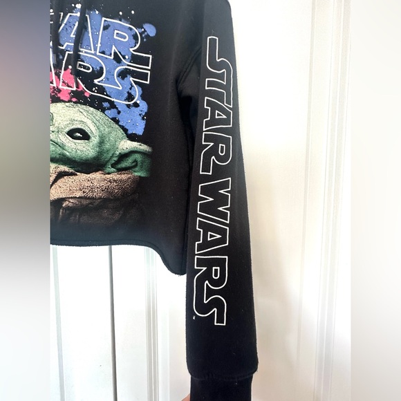 Star Wars Cropped Yoda Hoodie size XS - Picture 3 of 8